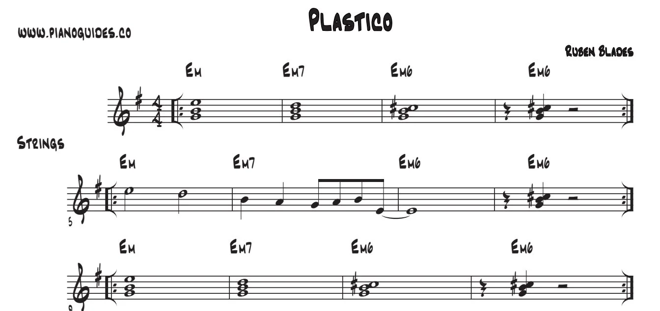 Título y primeras líneas de la guía de Plástico