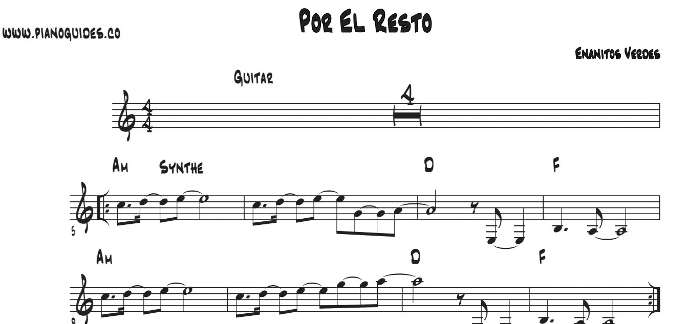 Título y primeras líneas de la guía de Por El Resto