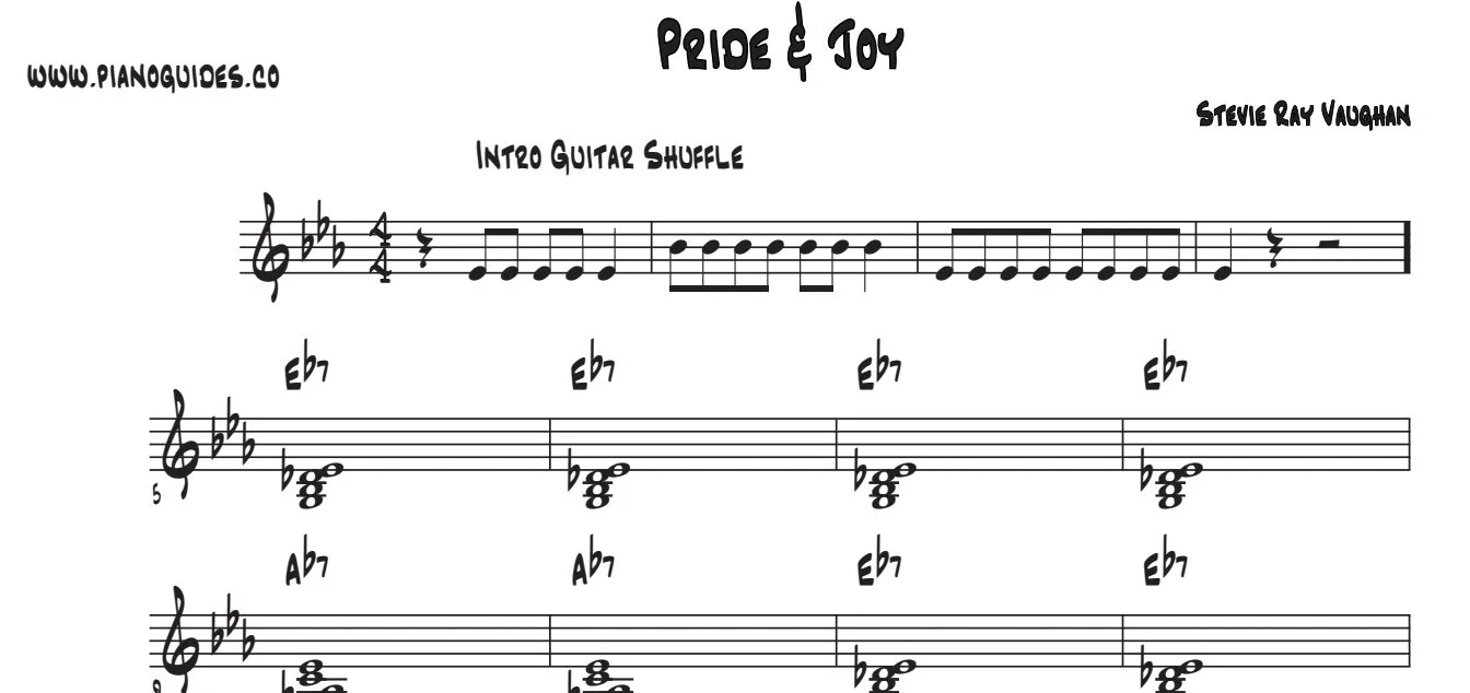 Título y primeras líneas de la guía de Pride & Joy