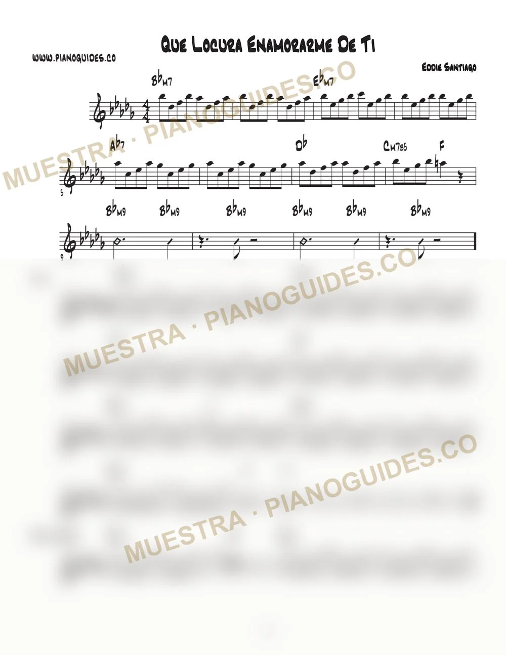 Primera página de la guía Qué Locura Enamorarme De Ti