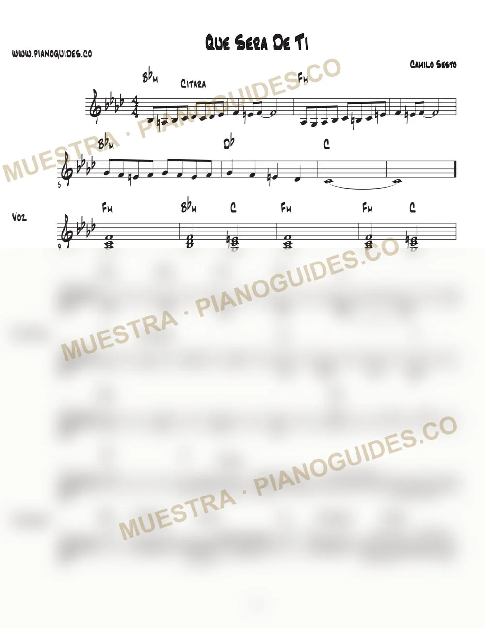 Primera página de la guía Qué Será De Ti