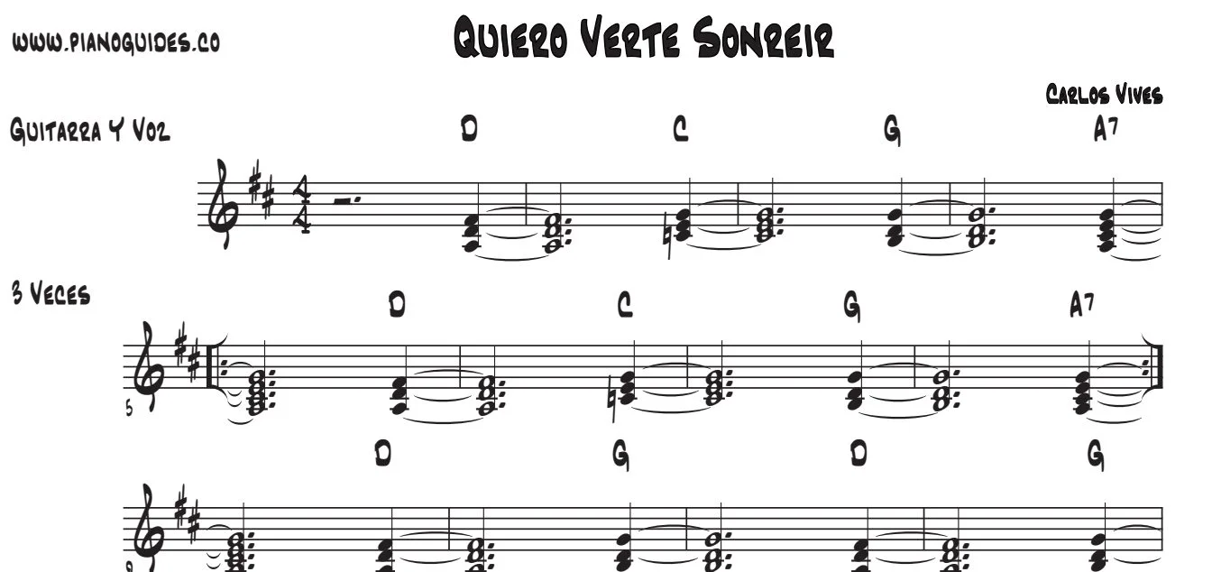 Título y primeras líneas de la guía de Quiero Verte Sonreír