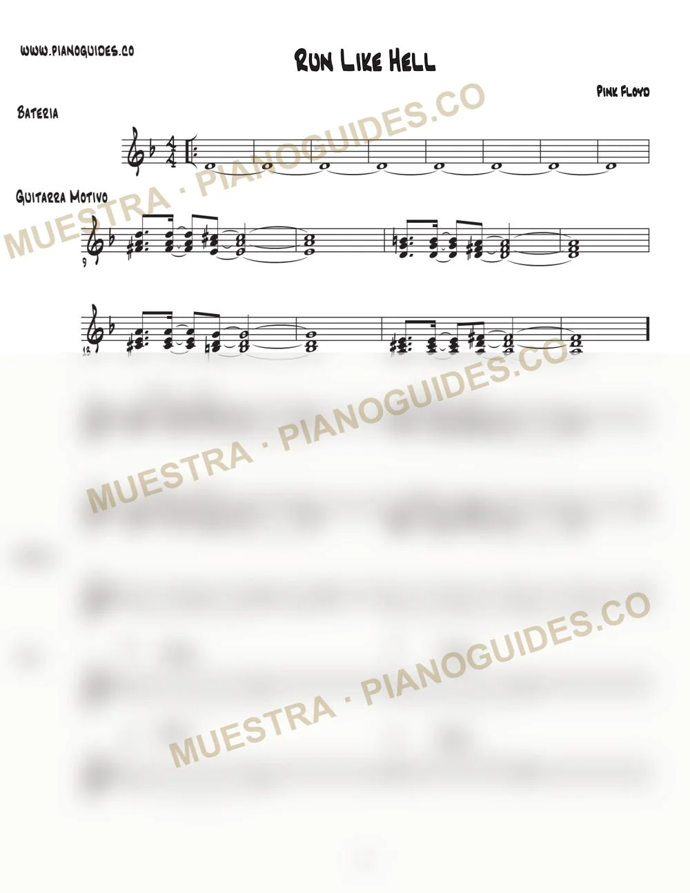 Primera página de la guía Run Like Hell