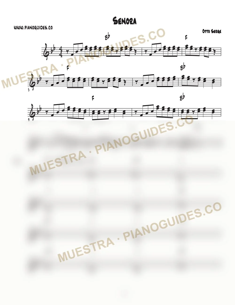 Primera página de la guía Señora