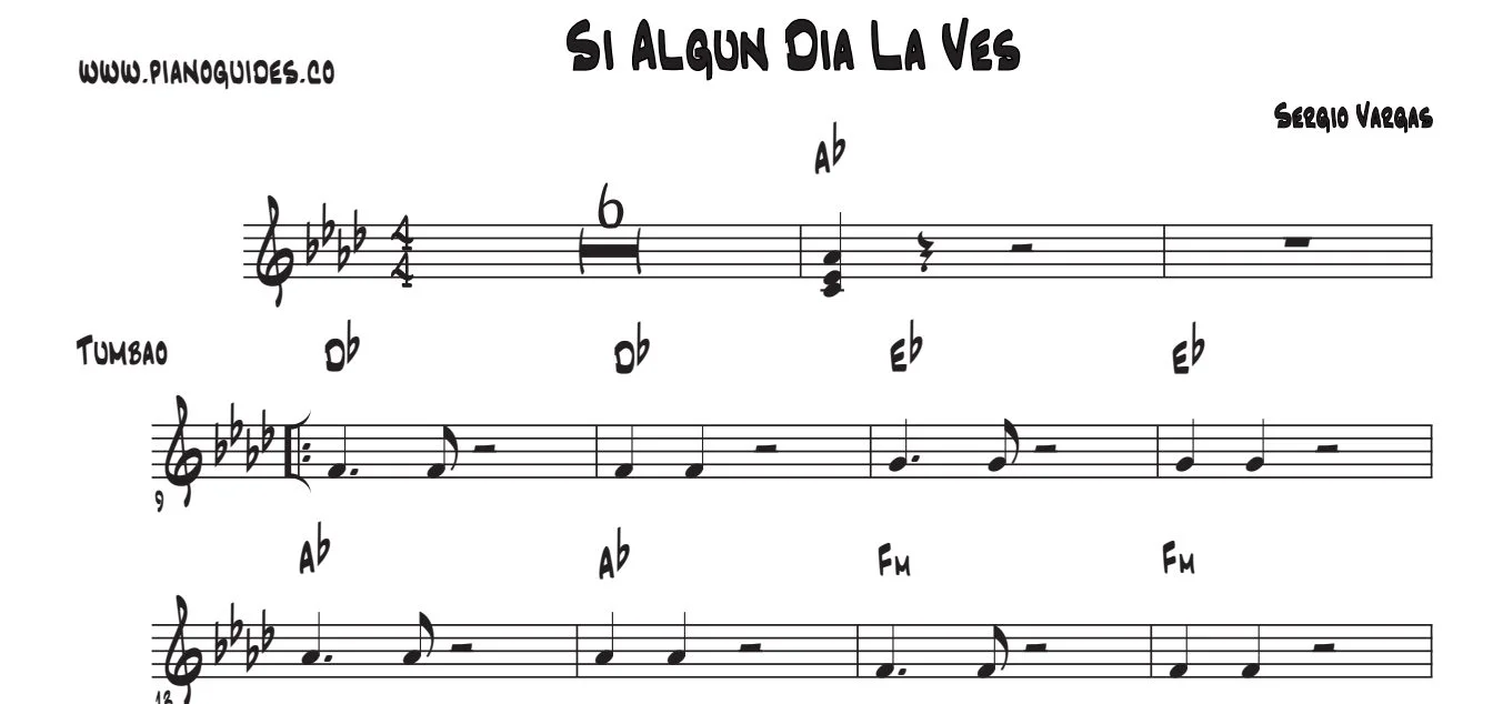 Título y primeras líneas de la guía de Si Algún Día La Ves