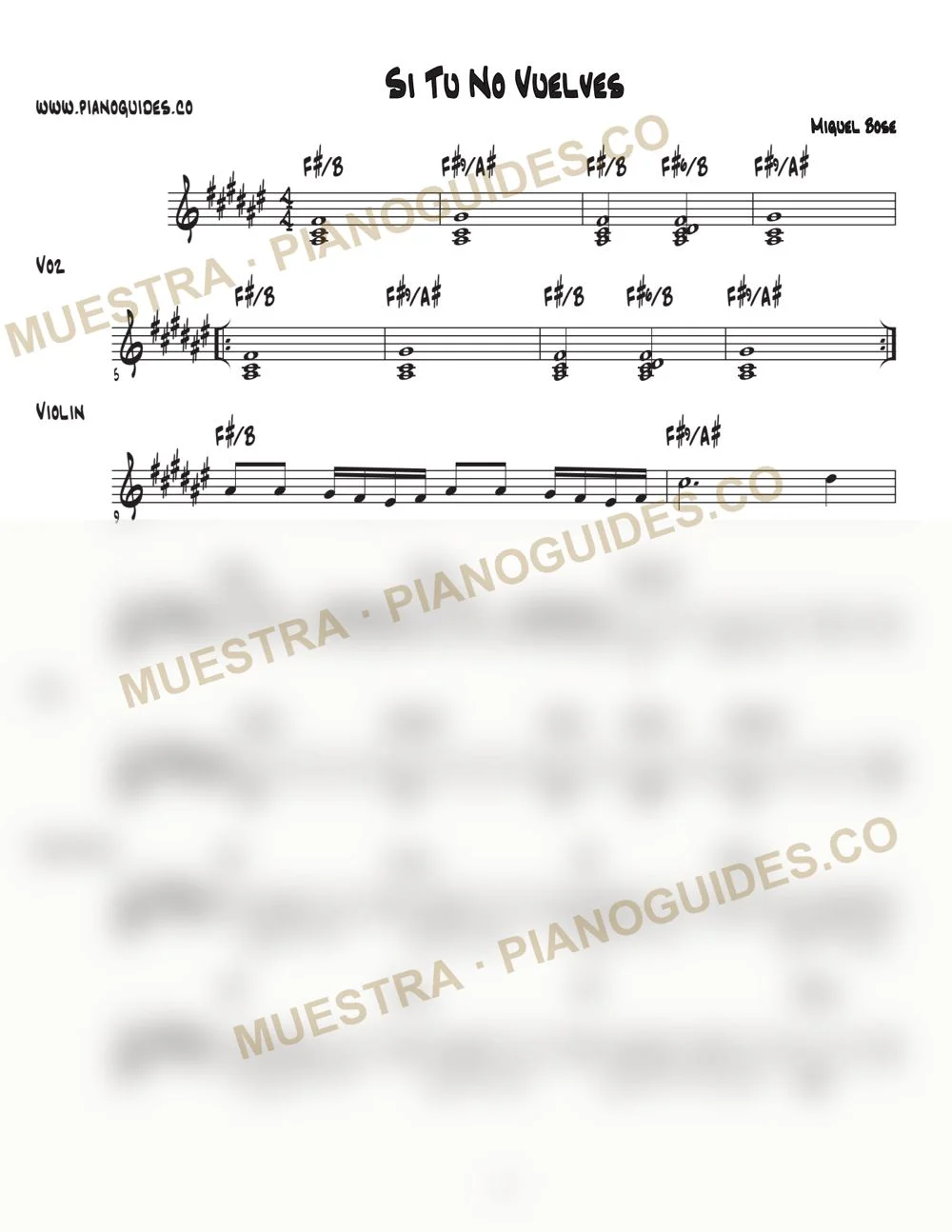 Primera página de la guía Si Tú No Vuelves