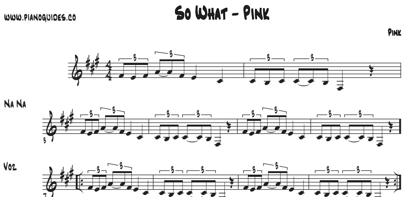 Título y primeras líneas de la guía de So What
