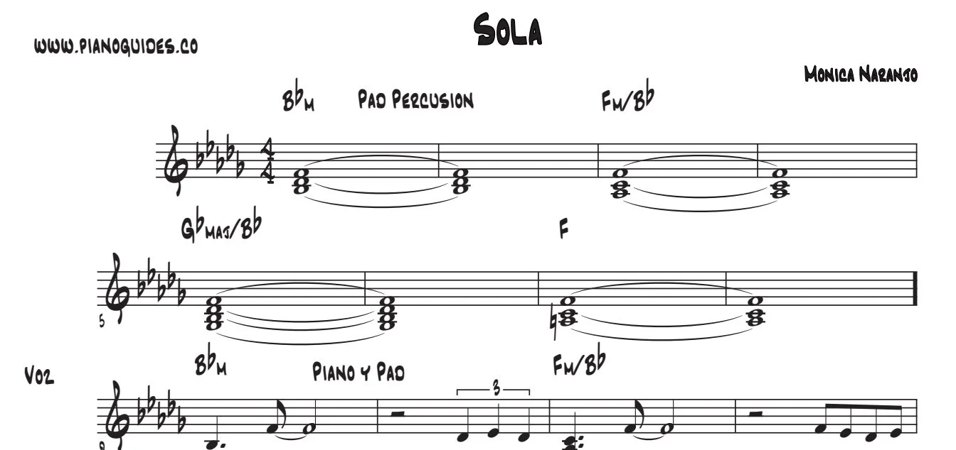 Título y primeras líneas de la guía de Sola