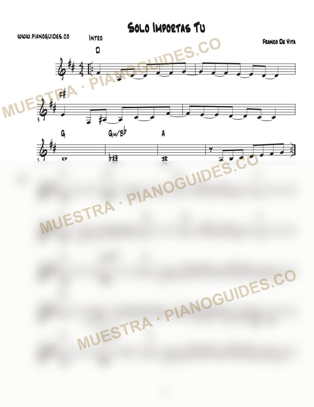 Primera página de la guía Solo Importas Tú