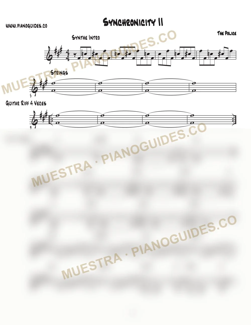 Primera página de la guía Synchronicity II
