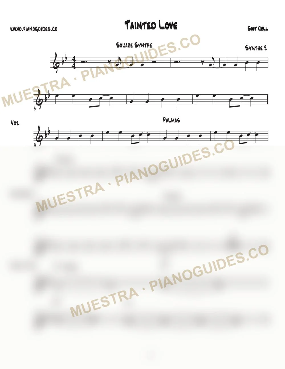Primera página de la guía Tainted Love
