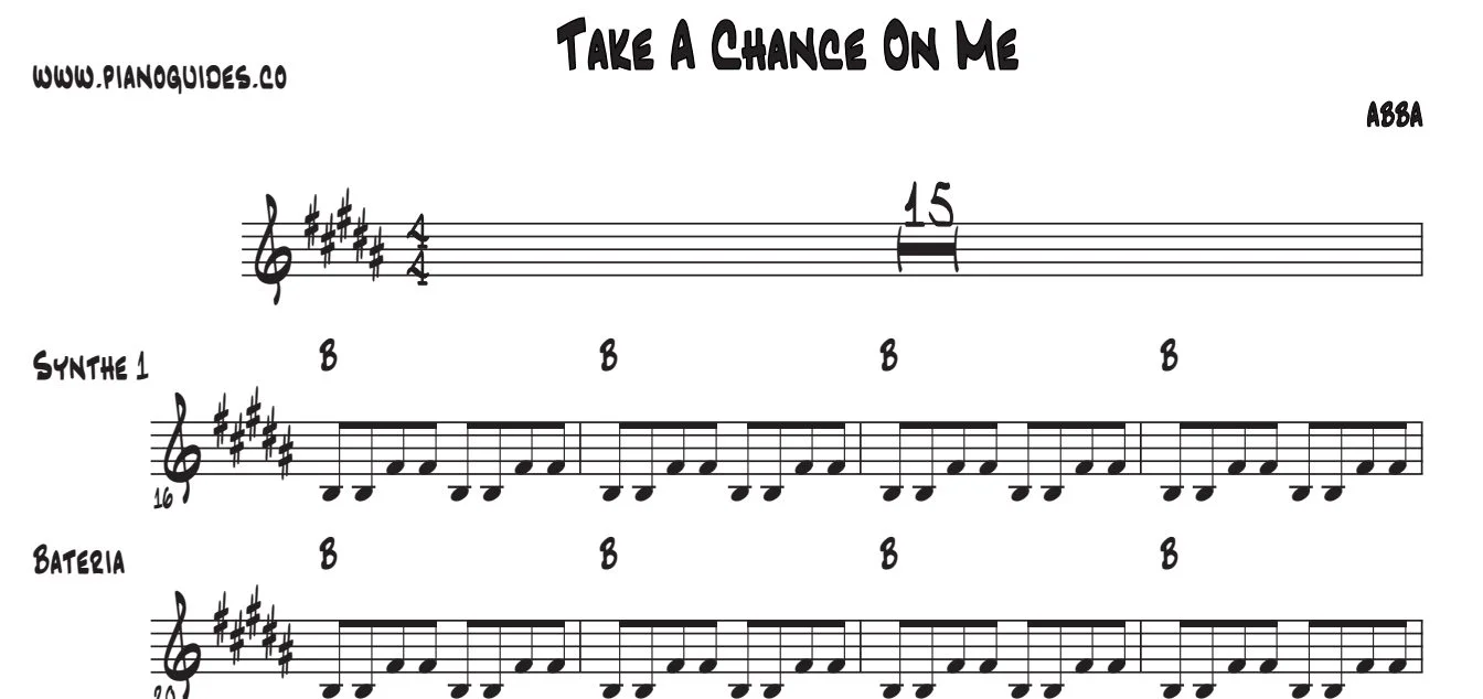Título y primeras líneas de la guía de Take A Chance On Me