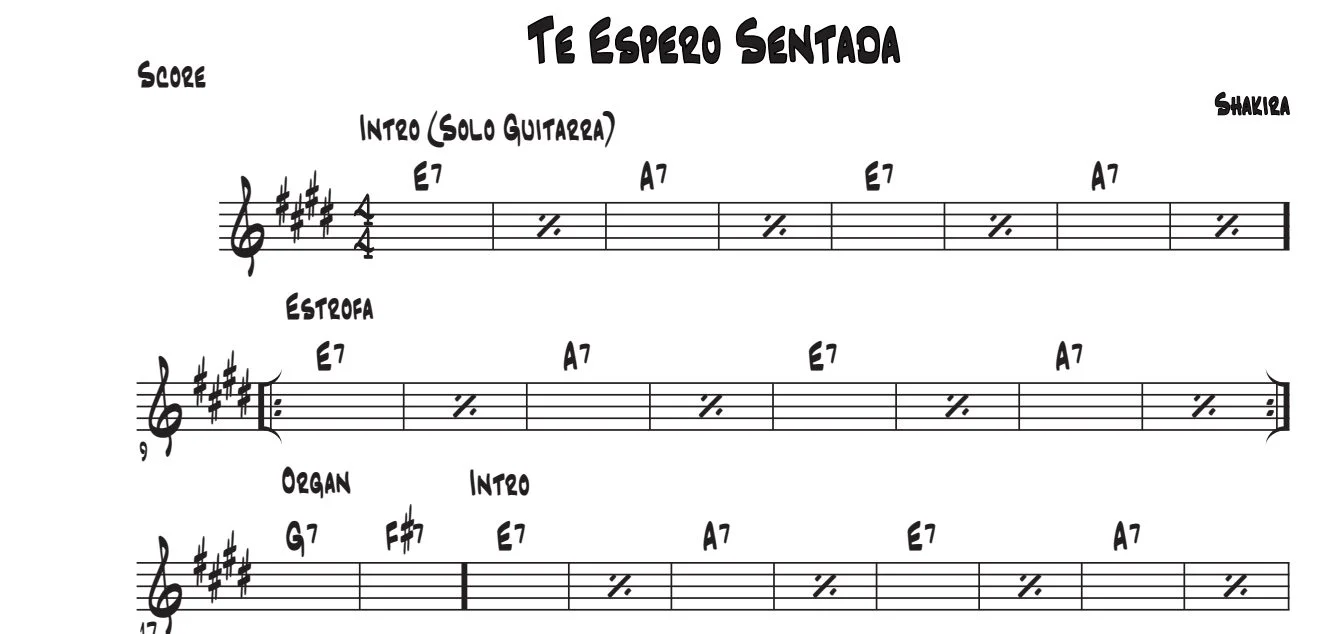 Título y primeras líneas de la guía de Te Espero Sentada