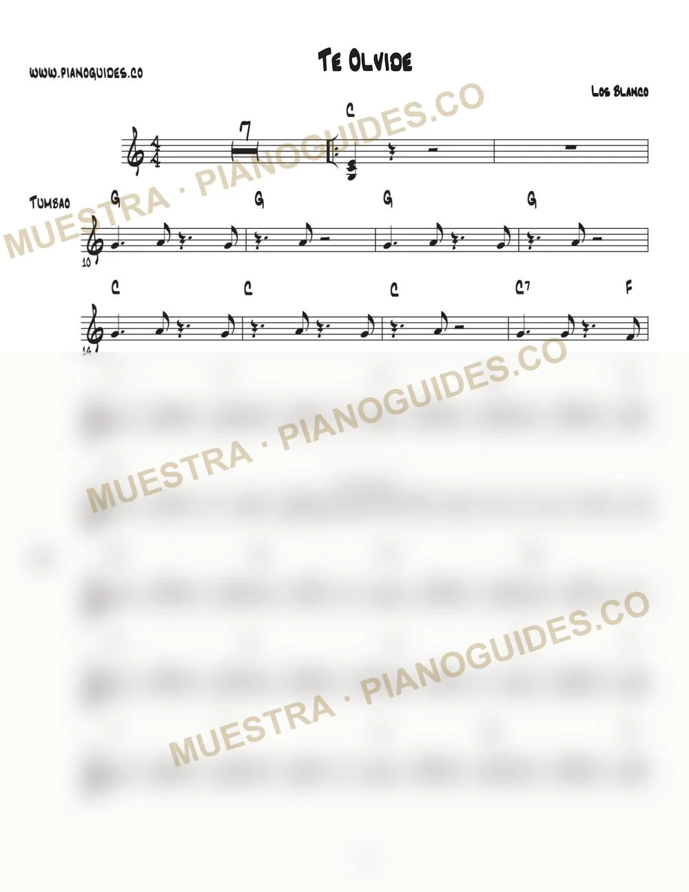 Primera página de la guía Te Olvidé