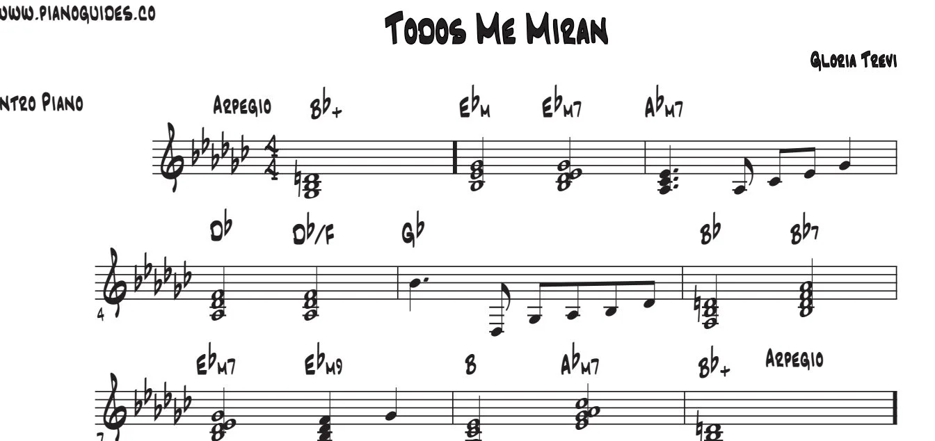 Título y primeras líneas de la guía de Todos Me Miran