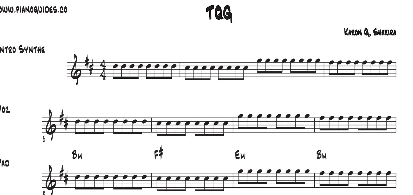 Título y primeras líneas de la guía de TQG
