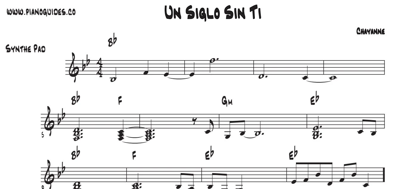 Título y primeras líneas de la guía de Un Siglo Sin Ti