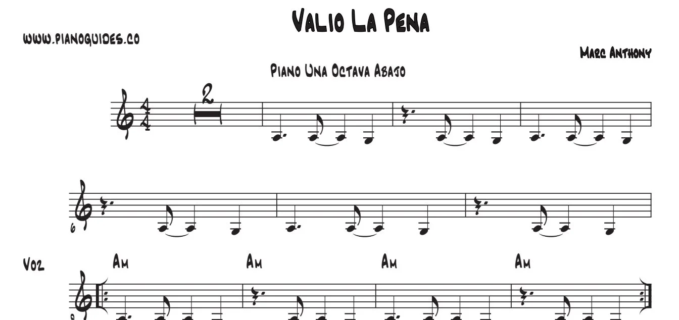 Título y primeras líneas de la guía de Valio La Pena