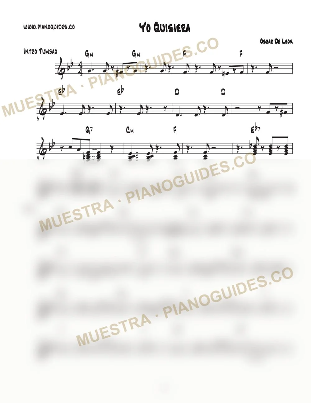 Primera página de la guía Yo Quisiera
