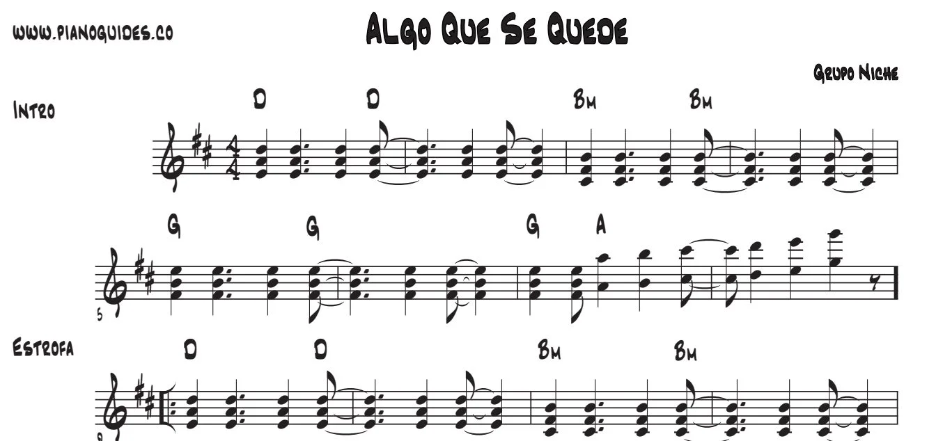 Título y primeras líneas de la guía de Algo Que Se Quede