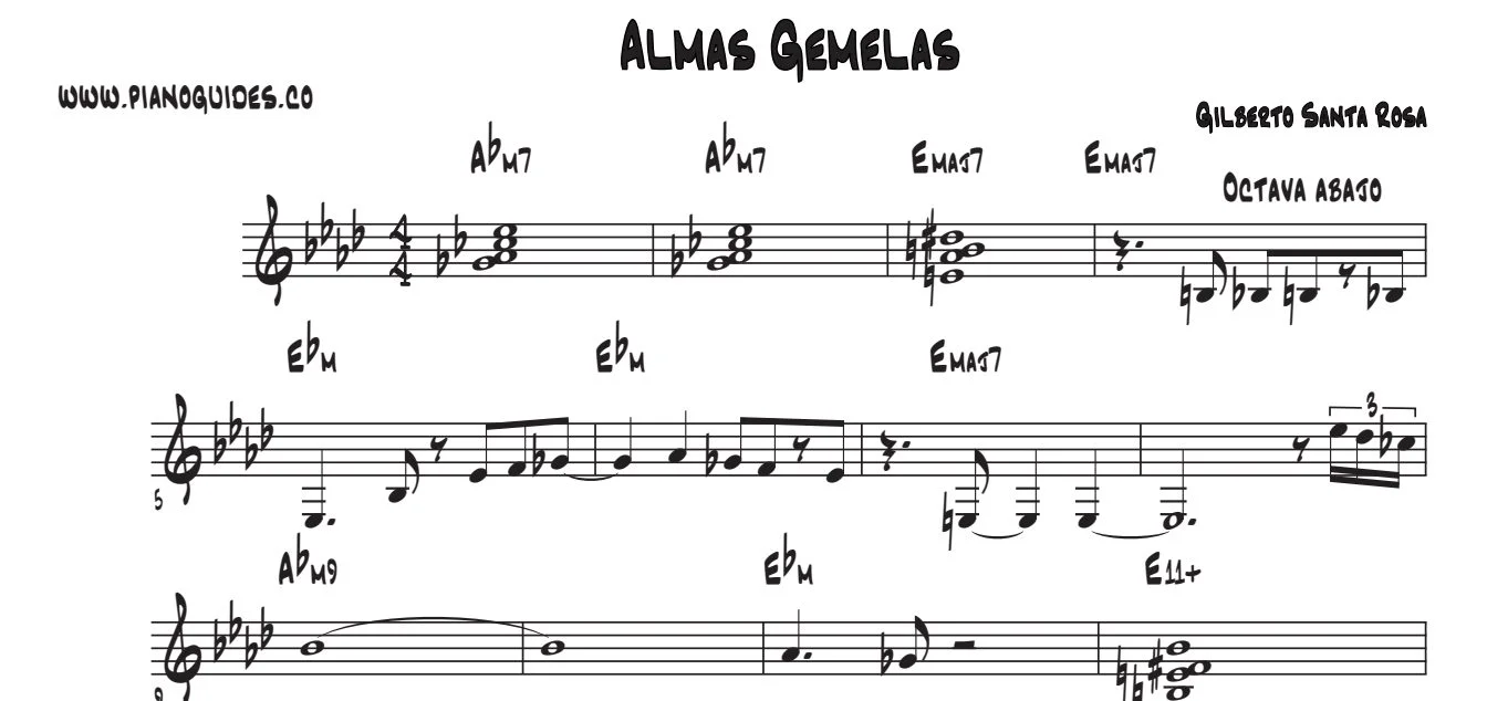 Título y primeras líneas de la guía de Almas Gemelas