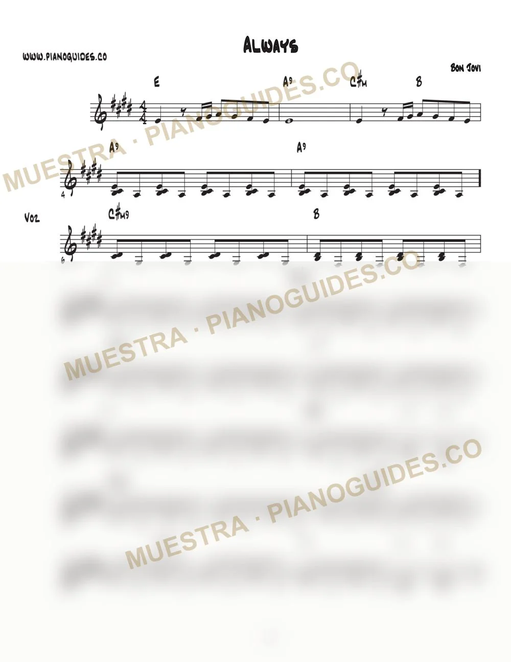 Primera página de la guía Always