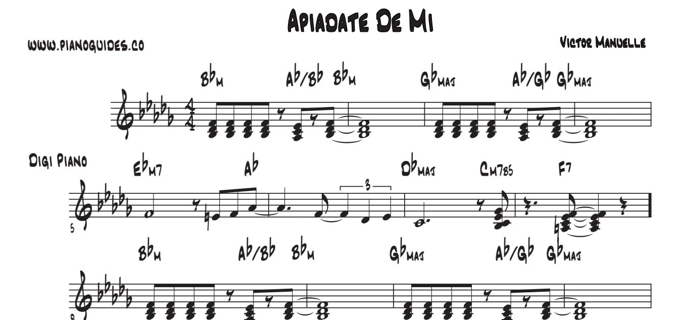 Título y primeras líneas de la guía de Apiádate De Mí