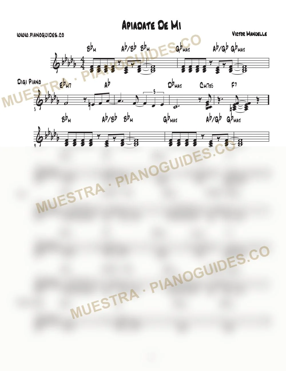 Primera página de la guía Apiádate De Mí (Trilo)