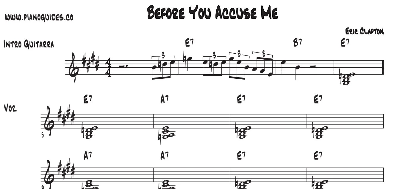 Título y primeras líneas de la guía de Before You Accuse Me