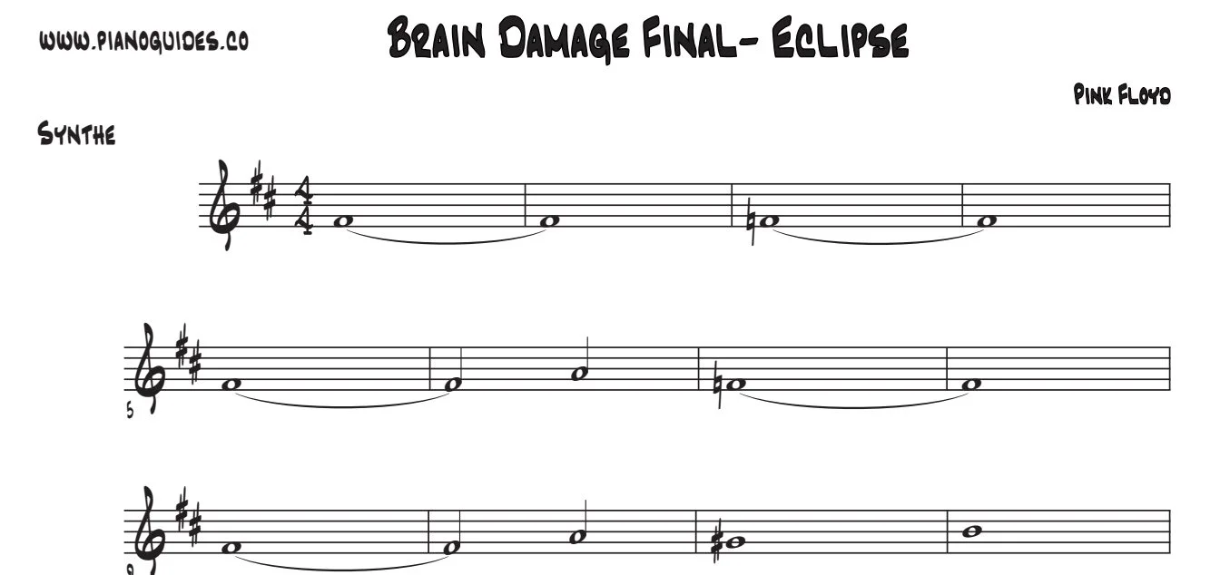 Título y primeras líneas de la guía de Brain Damage / Eclipse