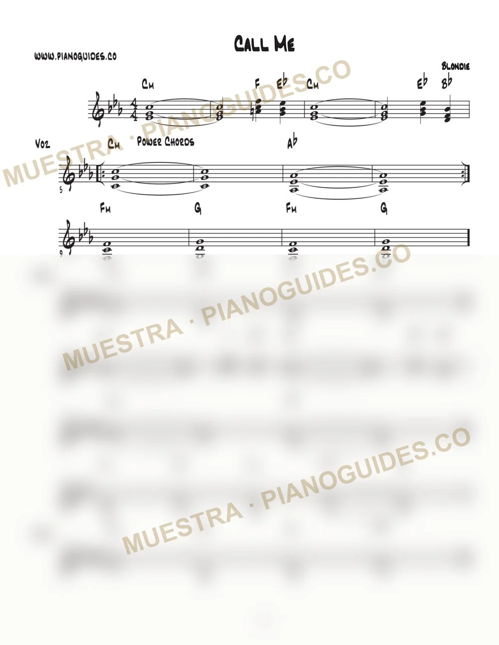 Primera página de la guía Call Me