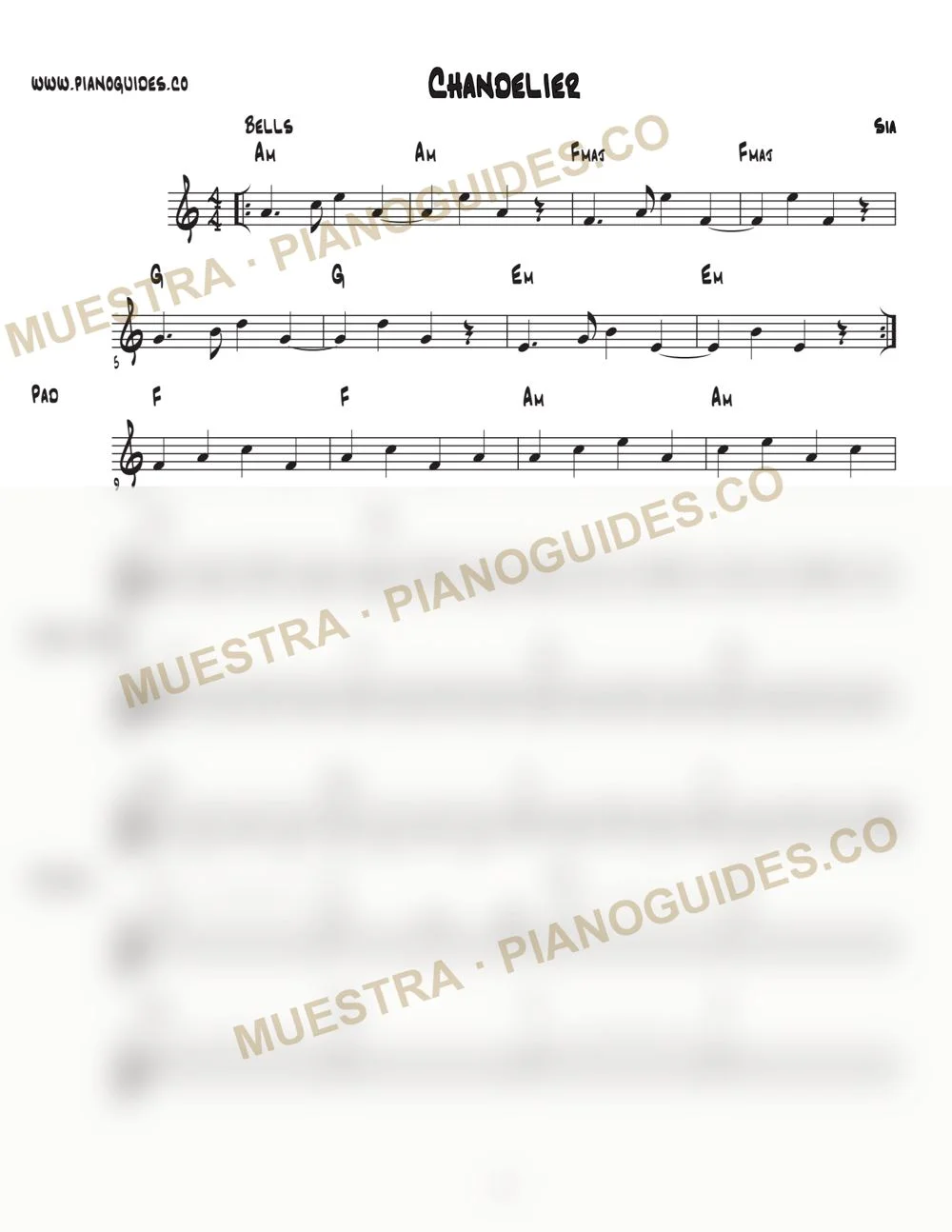 Primera página de la guía Chandelier