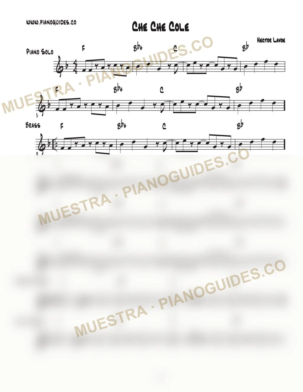 Primera página de la guía Che Che Colé