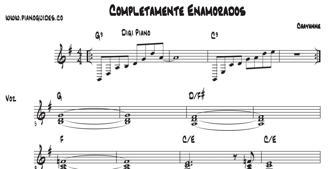 Título y primeras líneas de la guía de Completamente Enamorados