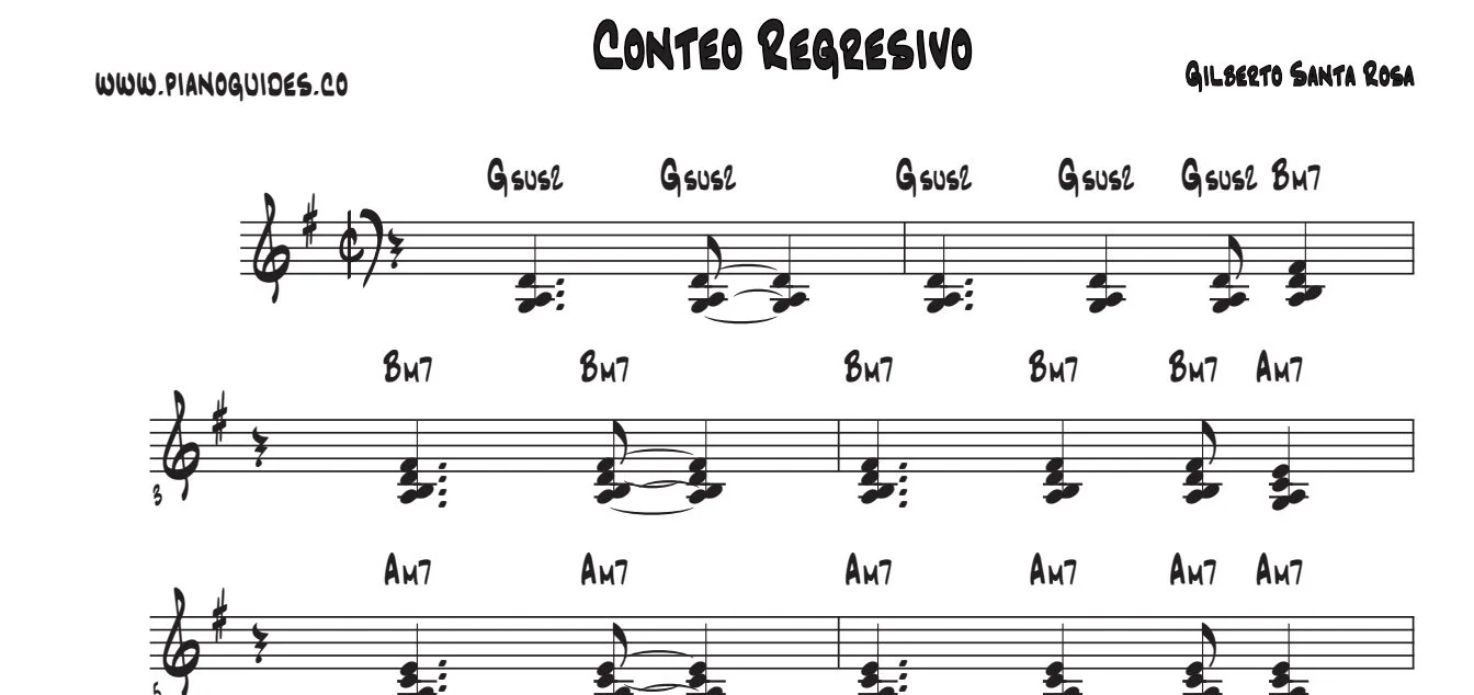Título y primeras líneas de la guía de Conteo Regresivo