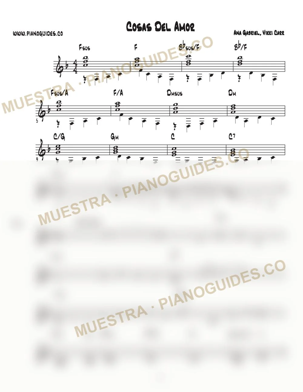 Primera página de la guía Cosas Del Amor