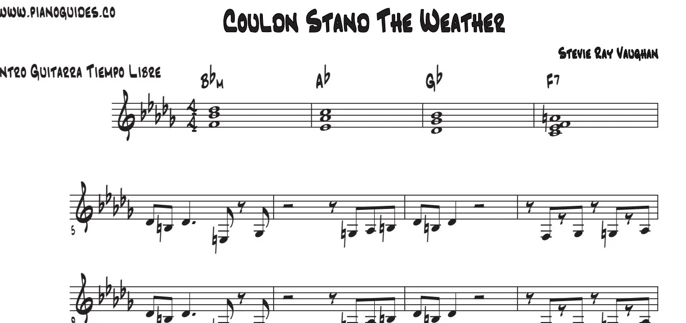Título y primeras líneas de la guía de Couldn't Stand The Weather