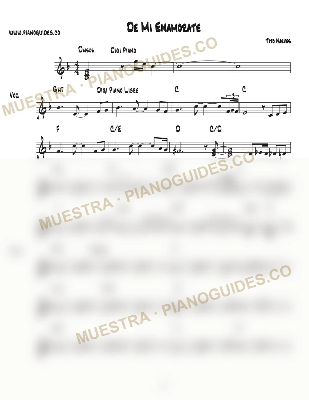 Primera página de la guía De Mí Enamórate