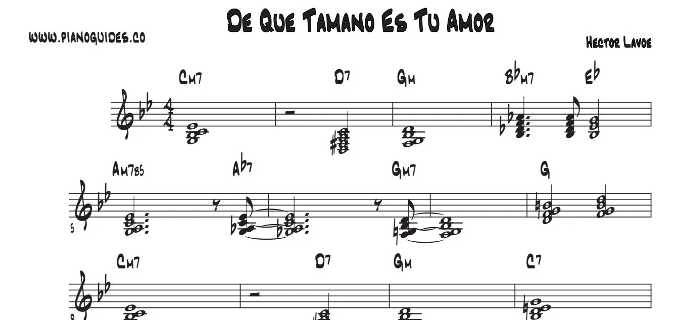 Título y primeras líneas de la guía de De Qué Tamaño Es Tu Amor