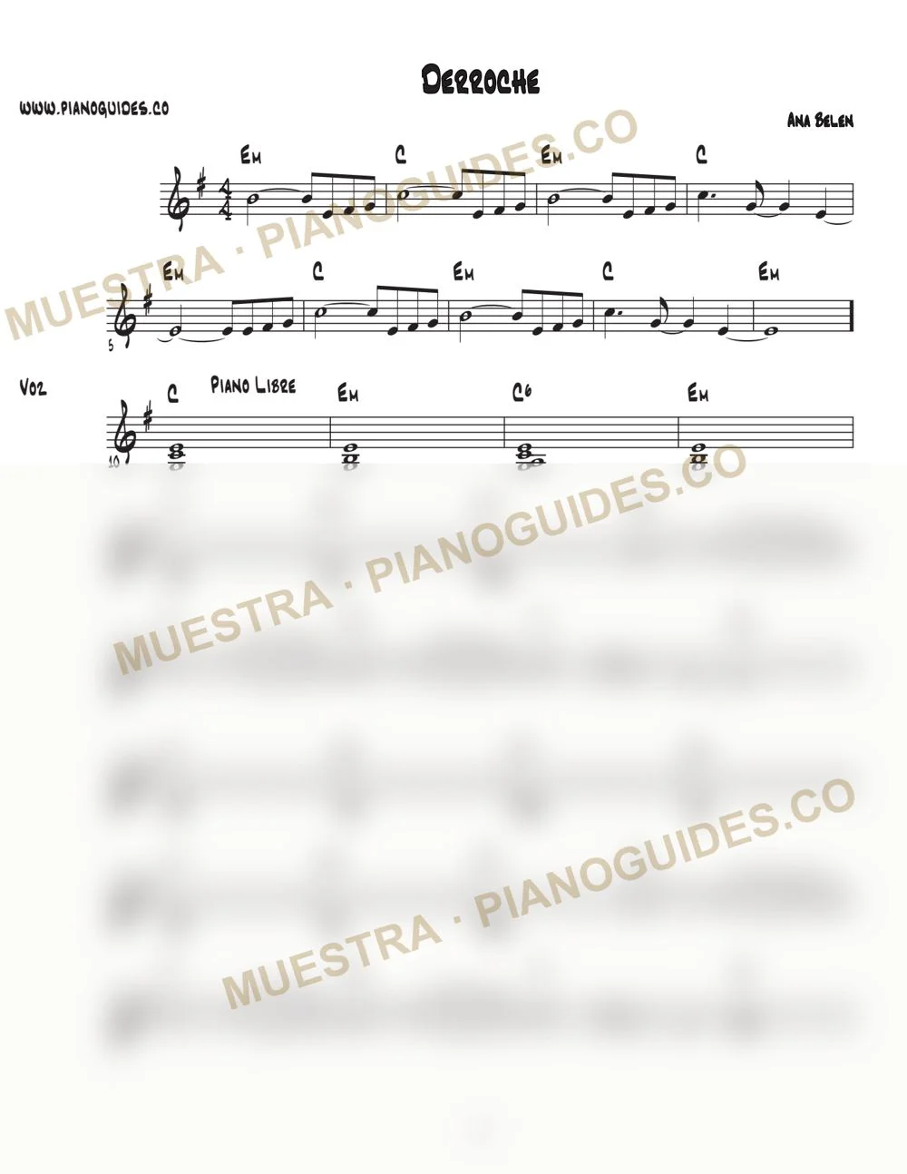 Primera página de la guía Derroche