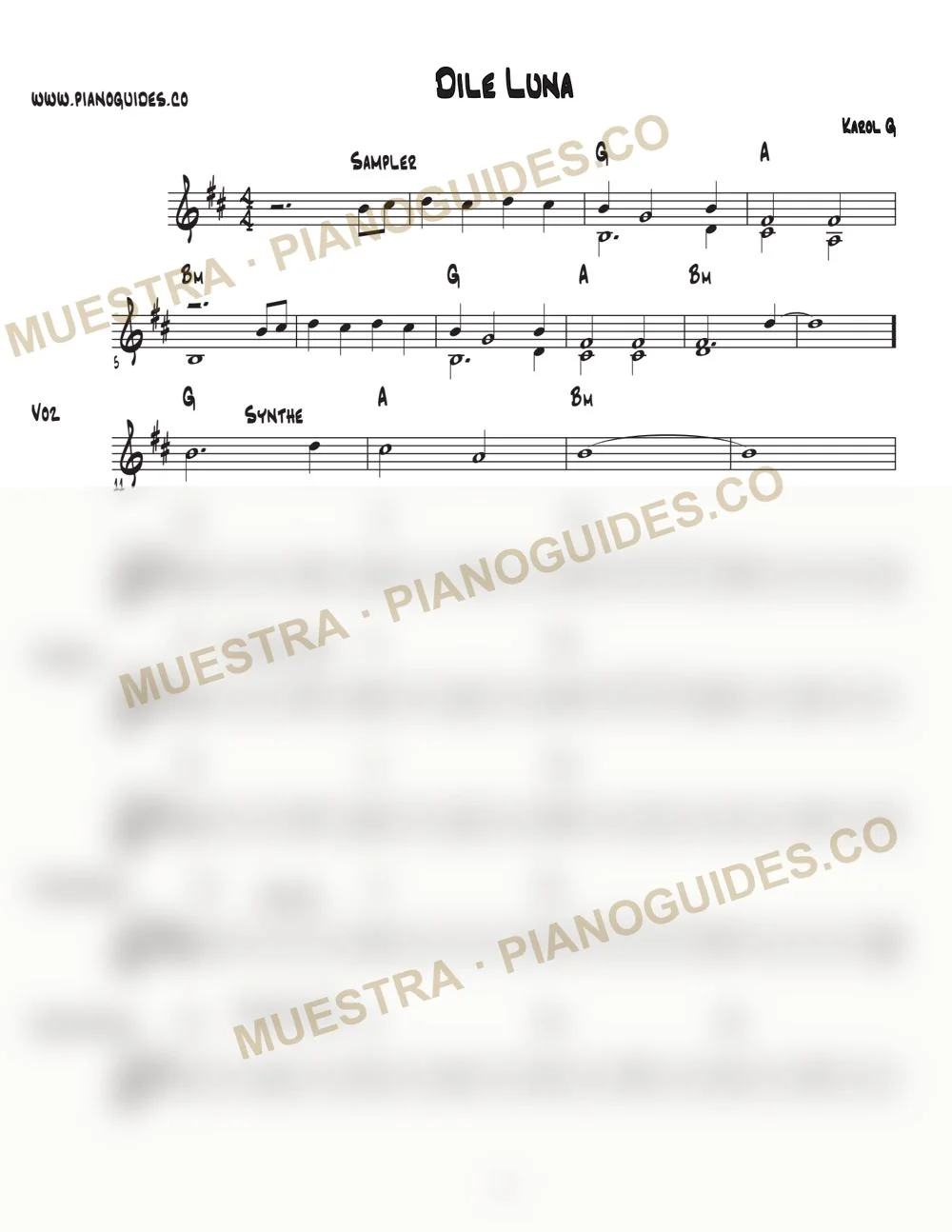 Primera página de la guía Dile Luna