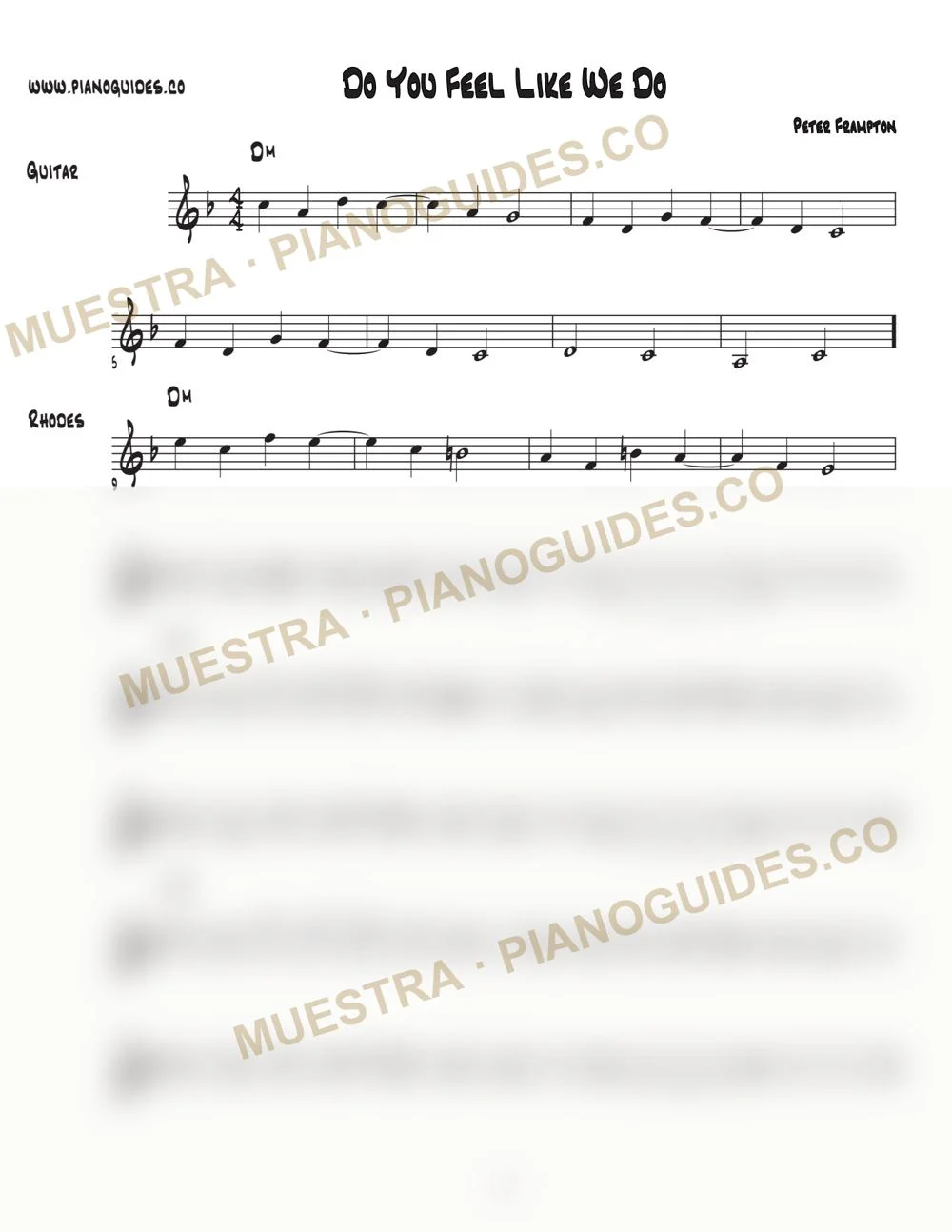 Primera página de la guía Do You Feel Like We Do