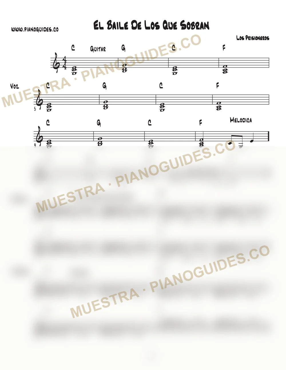 Primera página de la guía El Baile De Los Que Sobran