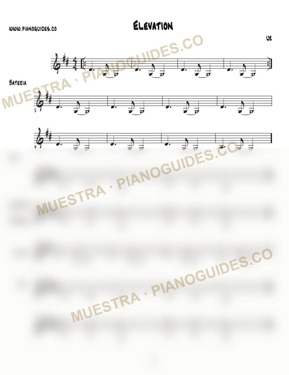 Primera página de la guía Elevation
