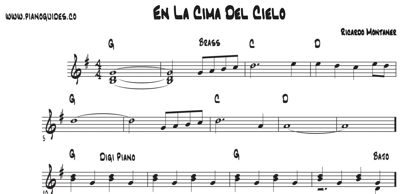 Título y primeras líneas de la guía de En La Cima Del Cielo