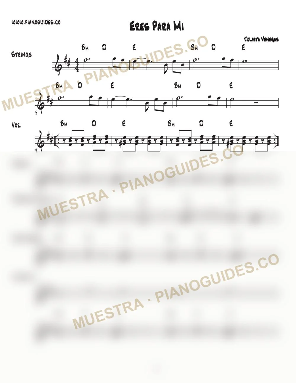 Primera página de la guía Eres Para Mí