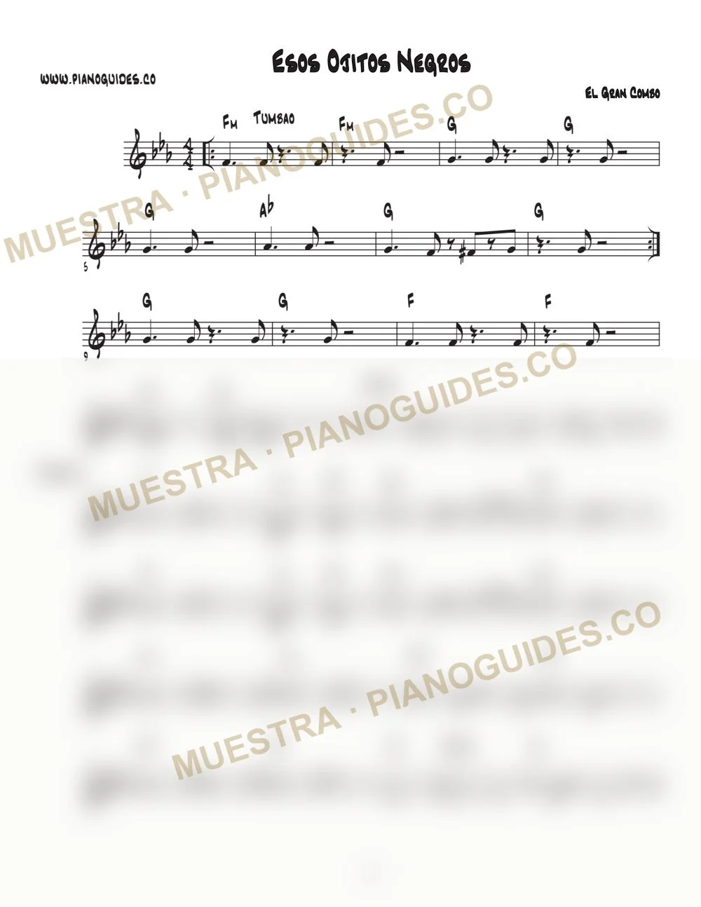 Primera página de la guía Esos Ojitos Negros