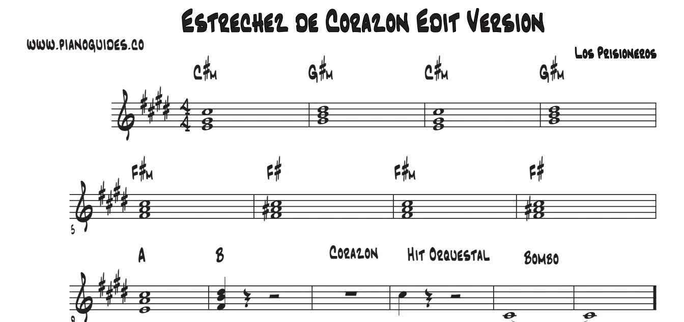 Título y primeras líneas de la guía de Estrechez De Corazón