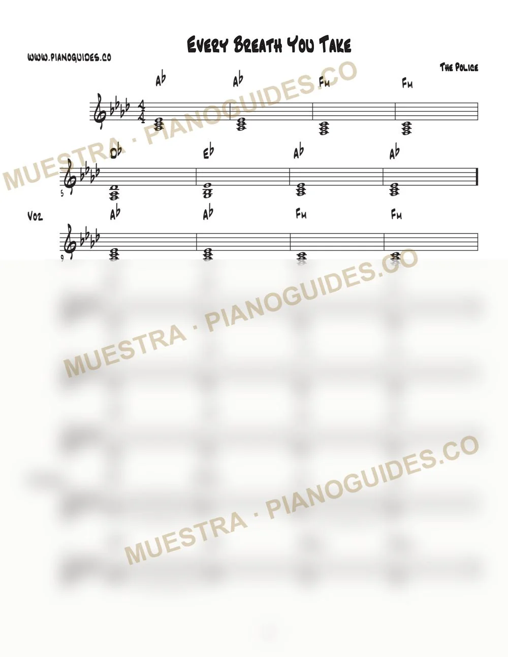 Primera página de la guía Every Breath You Take