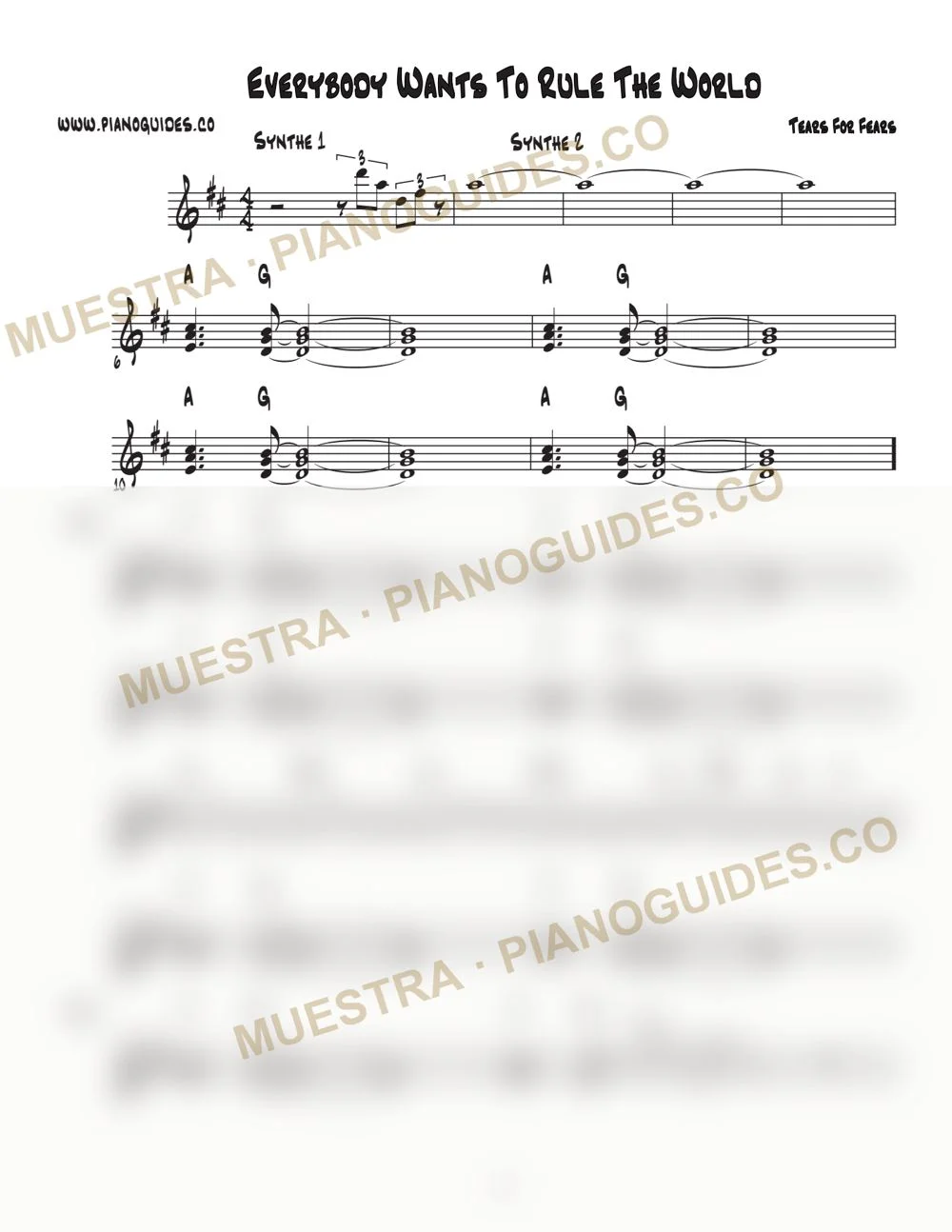 Primera página de la guía Everybody Wants To Rule The World